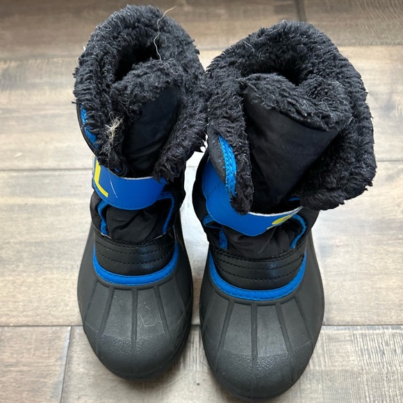 Sorel Kids Boots Black and Blue - Picture 2 of 5